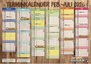 Halbjahreskalender